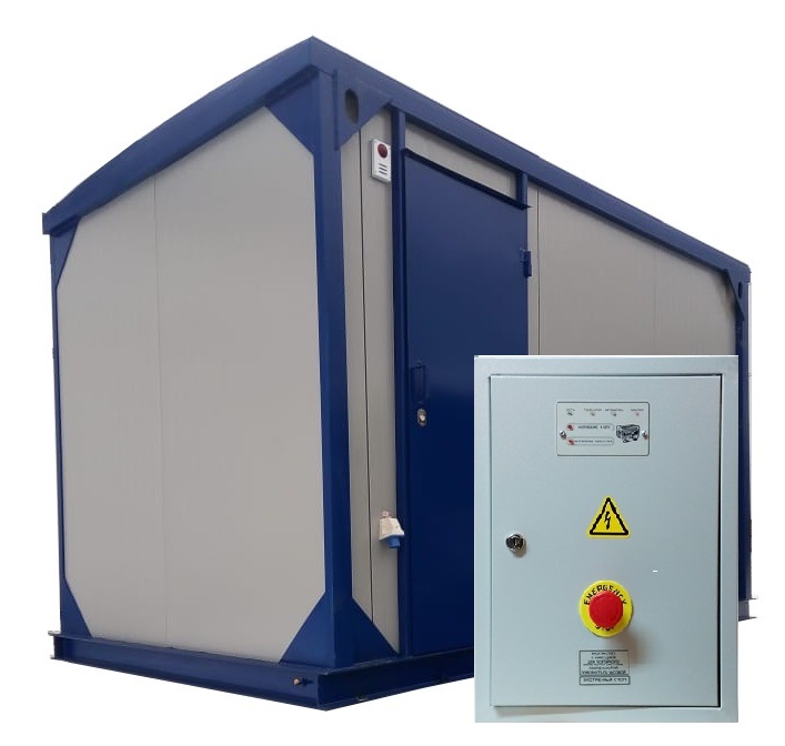 Gazvolt 1000T25 в контейнере с АВР, 1000 кВт
